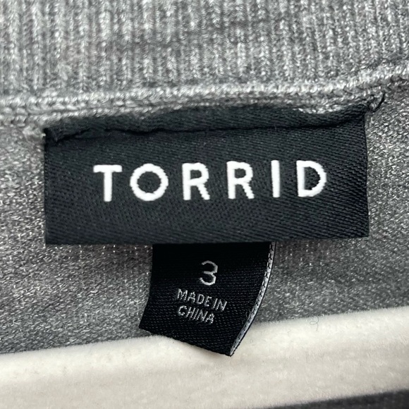 Torrid Everyday Soft Turtleneck Sweater in Grey, NWT, Women's 3X - Picture 7 of 9